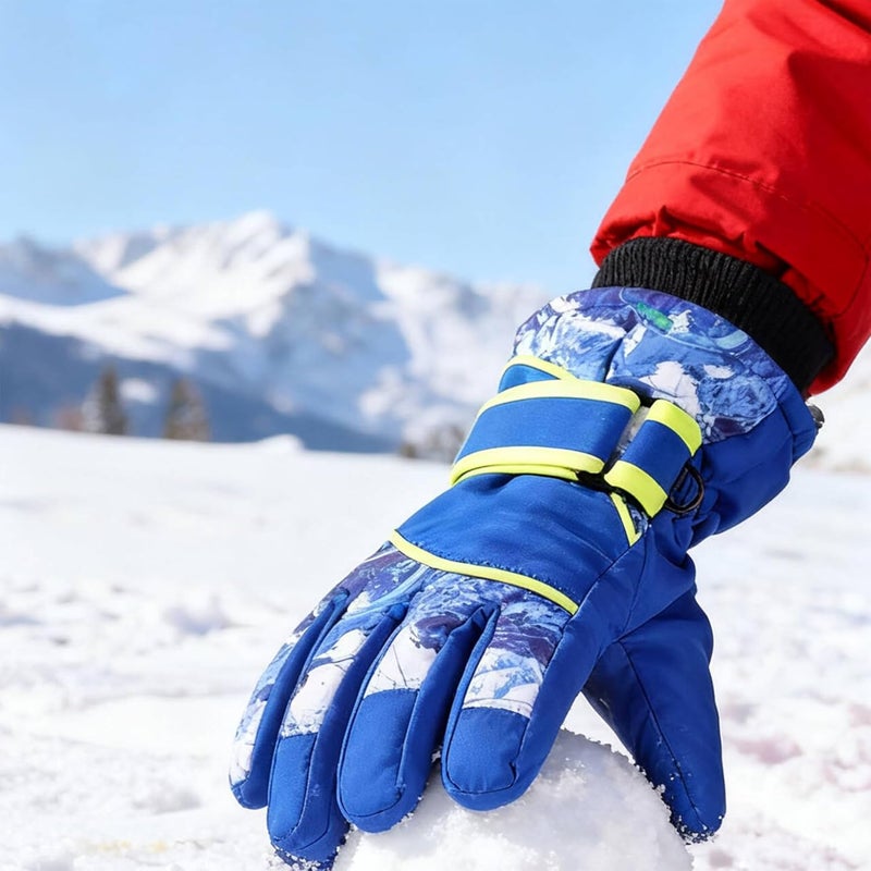 UTOWO Kids Winter Cold Weather Ski Gloves Boy-Girl Warm Windproof Snow Gloves for Snowboarding Sledding Cycling Toddler 3-6T - Image 2